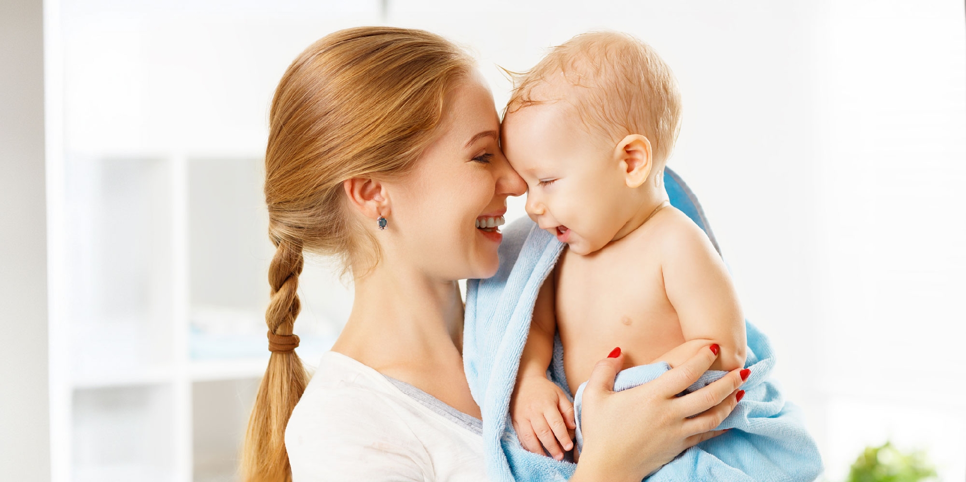 mom and baby